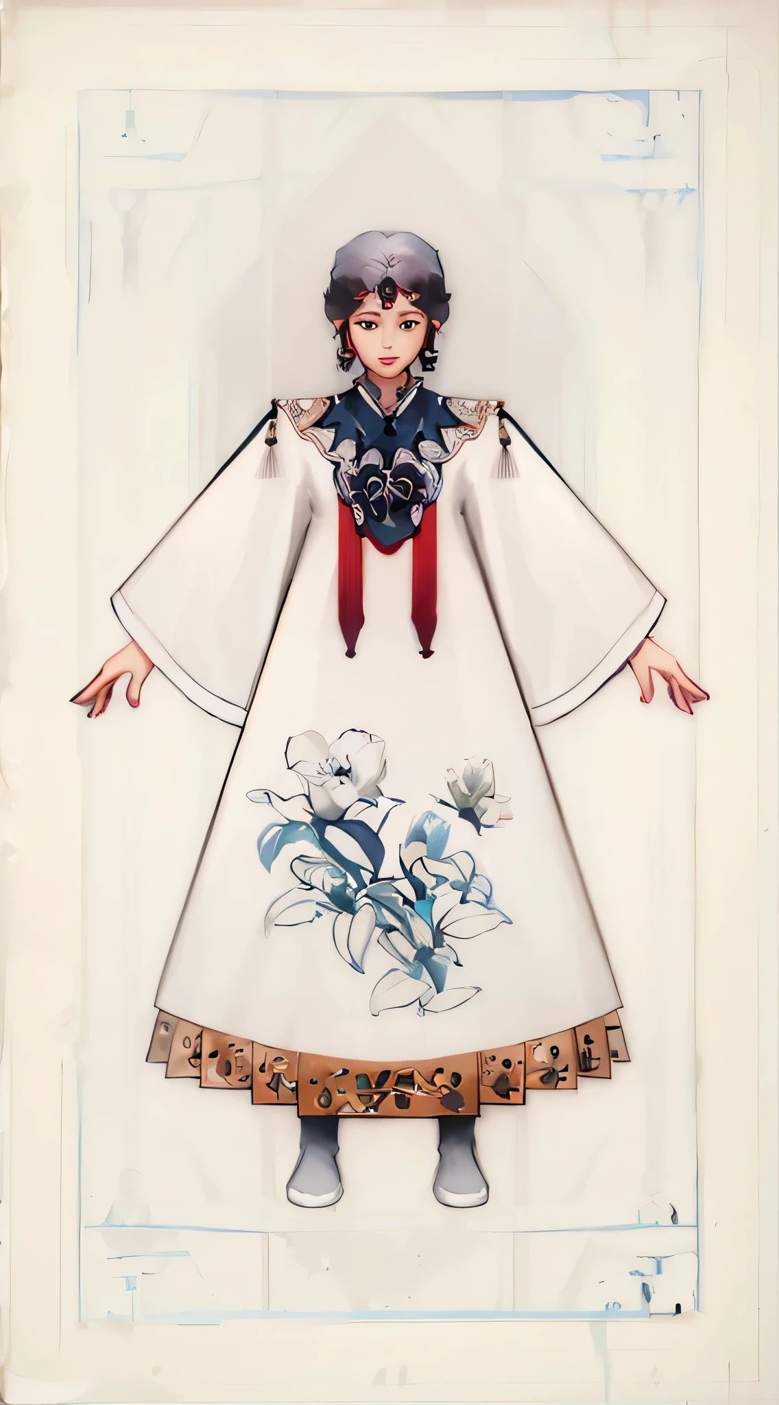 Girl wearing Yunjian Hanfu