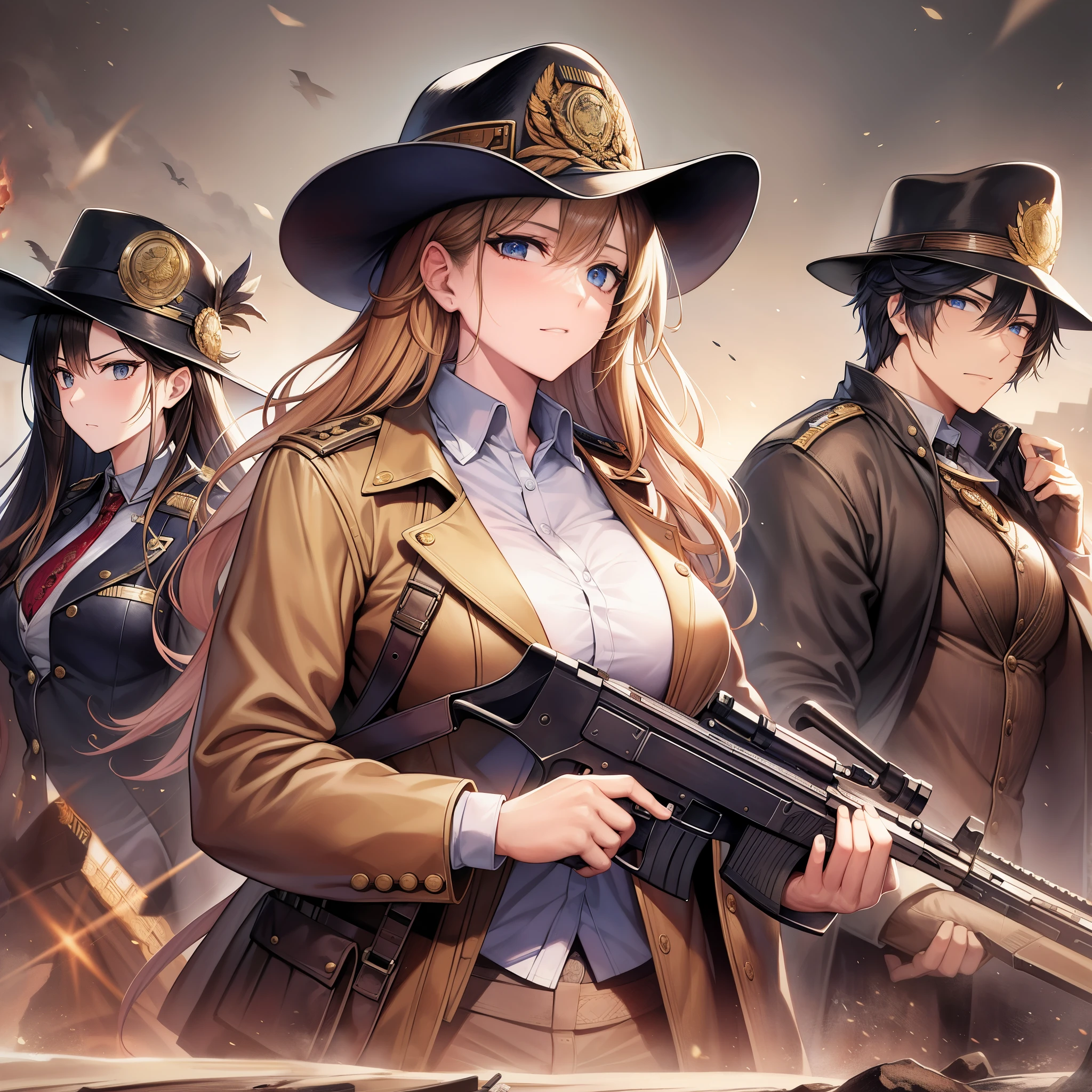 top-quality、Masterpiece、detaileds、a blond、big tits american、A MILF、gunman in the west、America's Wild West(From around the Civil War to the beginning of the 20th century)was active in、Refers to sheriffs, cowboys, and wanderers who are skilled with firearms.。Gunfighter in general in America (gunfighter) or Gunslinger (gunslinger) It is called、Gunman has a strong meaning of a villain with a gun.。Most of them were criminals and gamblers who were addicted to murder, robbery, theft, etc.。In the original language, it is not a word that refers only to men.、Broadly speaking, it also includes women.。 From the late 19th century to the early 20th century、Dime novels published in the United States depicted many gunmen as heroes and were supported by readers.、In the 20th century, movies and TV dramas featuring gunmen as main characters appeared.(Western drama)is produced in large quantities、Because it was distributed all over the world and left behind many hit works.、piece々The name became known to the world。Gunmen became legends as the frontier disappeared.、In modern times, it has become one of the things that evokes nostalgia among Americans.。