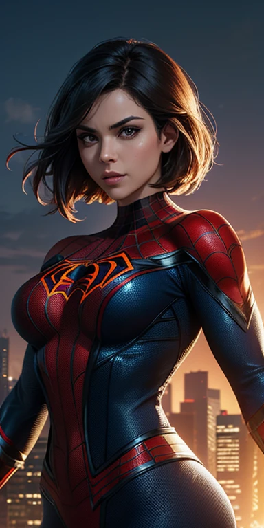 a superheroine dressed as Spider-Man, exuding confidence and power. The print features a woman in a Spider-Man costume in an action pose. Vibrant and dynamic style, with solid colors and defined contours. The background is dark, highlighting the heroine. 2D design, created digitally with painting technique. No distortions or imperfections. Ideal for superhero fan t-shirts. Centralized composition, focus on the character. 8k resolution, dimensions of 2040x2040 pixels. Graphics Engine 5. Vector design for printing t-shirts.
Avoid portraying the character in an overly sexualized way. Keep the female representation strong and respectful by emphasizing your role as a superhero. Avoid polluting elements or offensive images. Ensure a balanced aesthetic that is consistent with the Spider-Man universe.