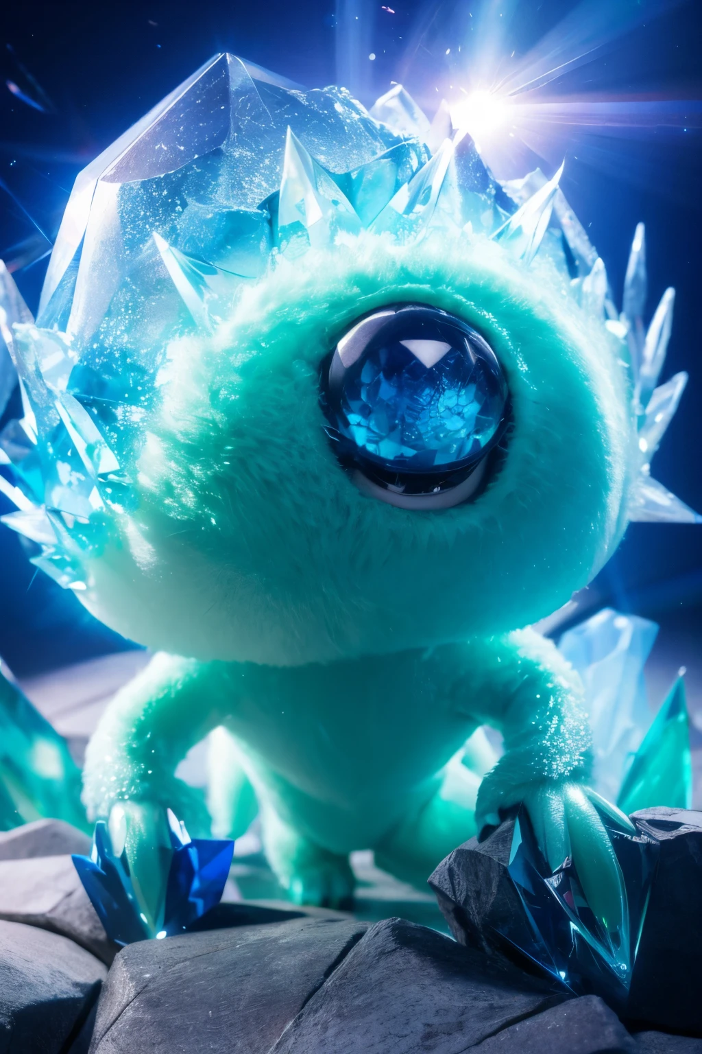 Cute crystal monster, Detailed 8k Gorgeous and bright,Excellent quality
