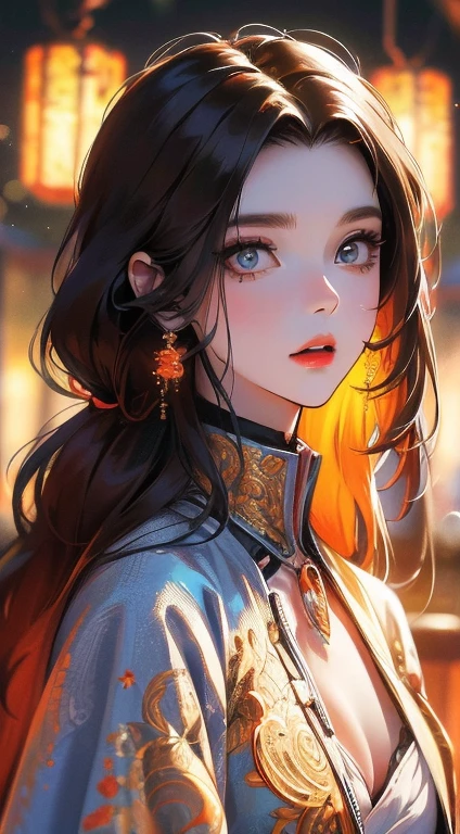 (absurdres, highres, ultra detailed), 1girl, solo, extremely detailed eyes, (official art, beautiful and aesthetic:1.2), (fractal art:1.3), colorful, highest detailed