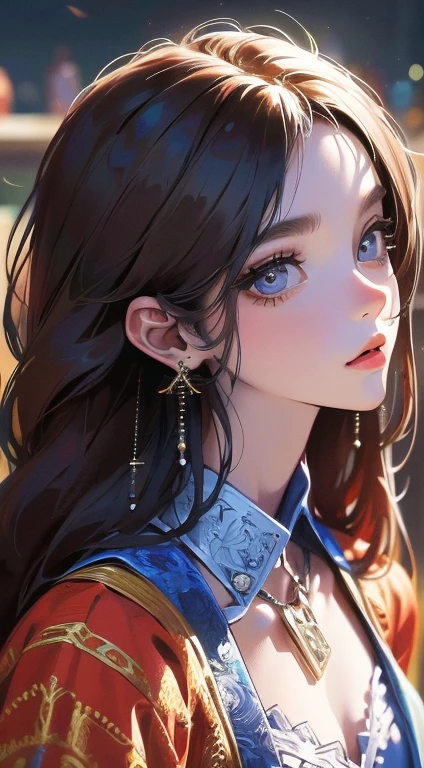 (absurdres, highres, ultra detailed), 1girl, solo, extremely detailed eyes, (official art, beautiful and aesthetic:1.2), (fractal art:1.3), colorful, highest detailed
