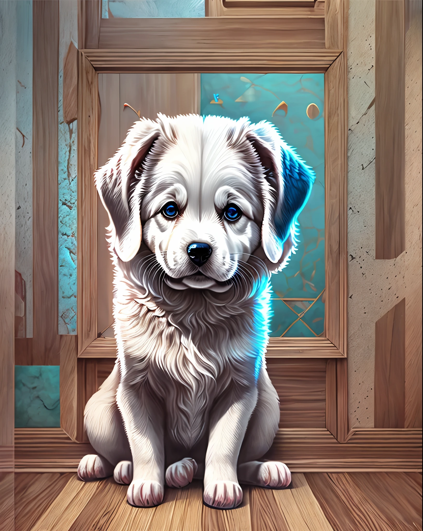 a cute white dog --auto --s2
