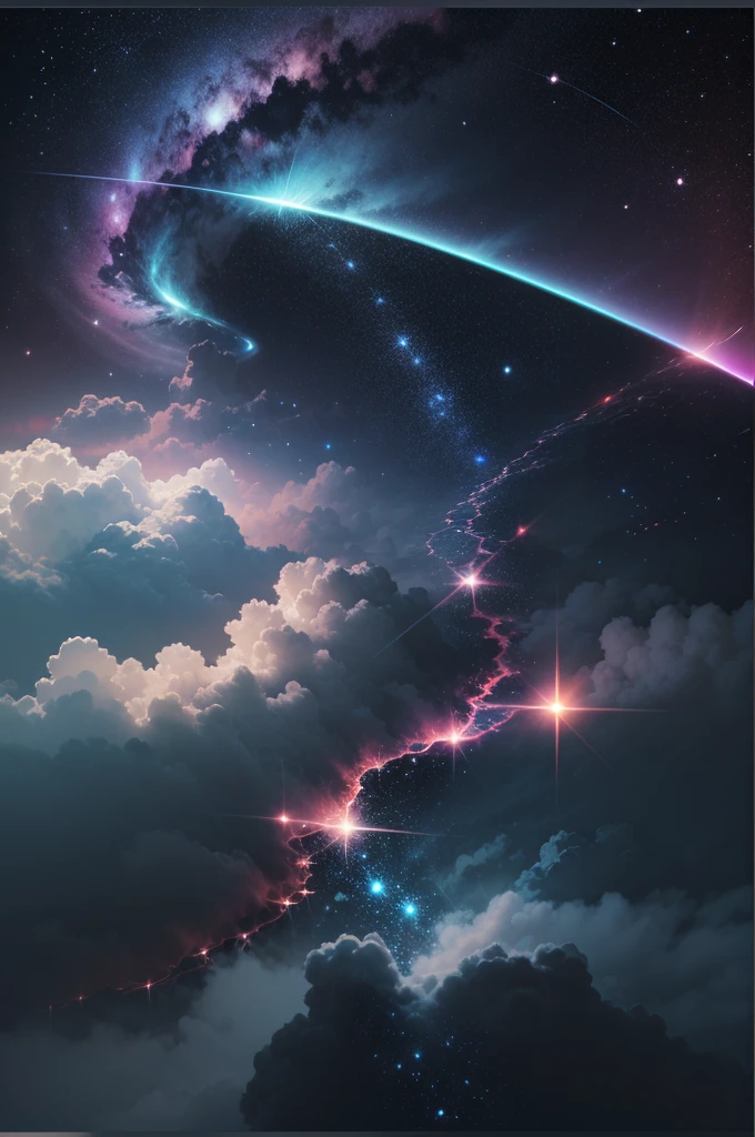 fractalized, cosmic, cosmic horror， Starcloud， 极optic学，the space，复杂， optic  ，（Best quality at best：1.4），Ultra-high resolution，8K分辨率， --auto --s2