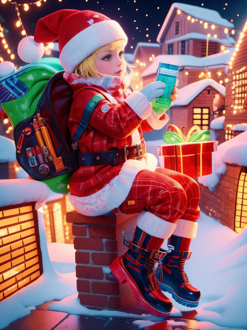 there is a pair of Red boots with Candy bars on them, ·Gijemski (Aleksander Gierymski) photo taken, window shutters, folk art, Red boots, Snow covered colorful red, The warm, Red shoes, Sweet, delicious, The children的, vacation, vacation season, Candy bars, The children, festive, cute big breasts, red flags vacation, inventory, at winter season, decorative