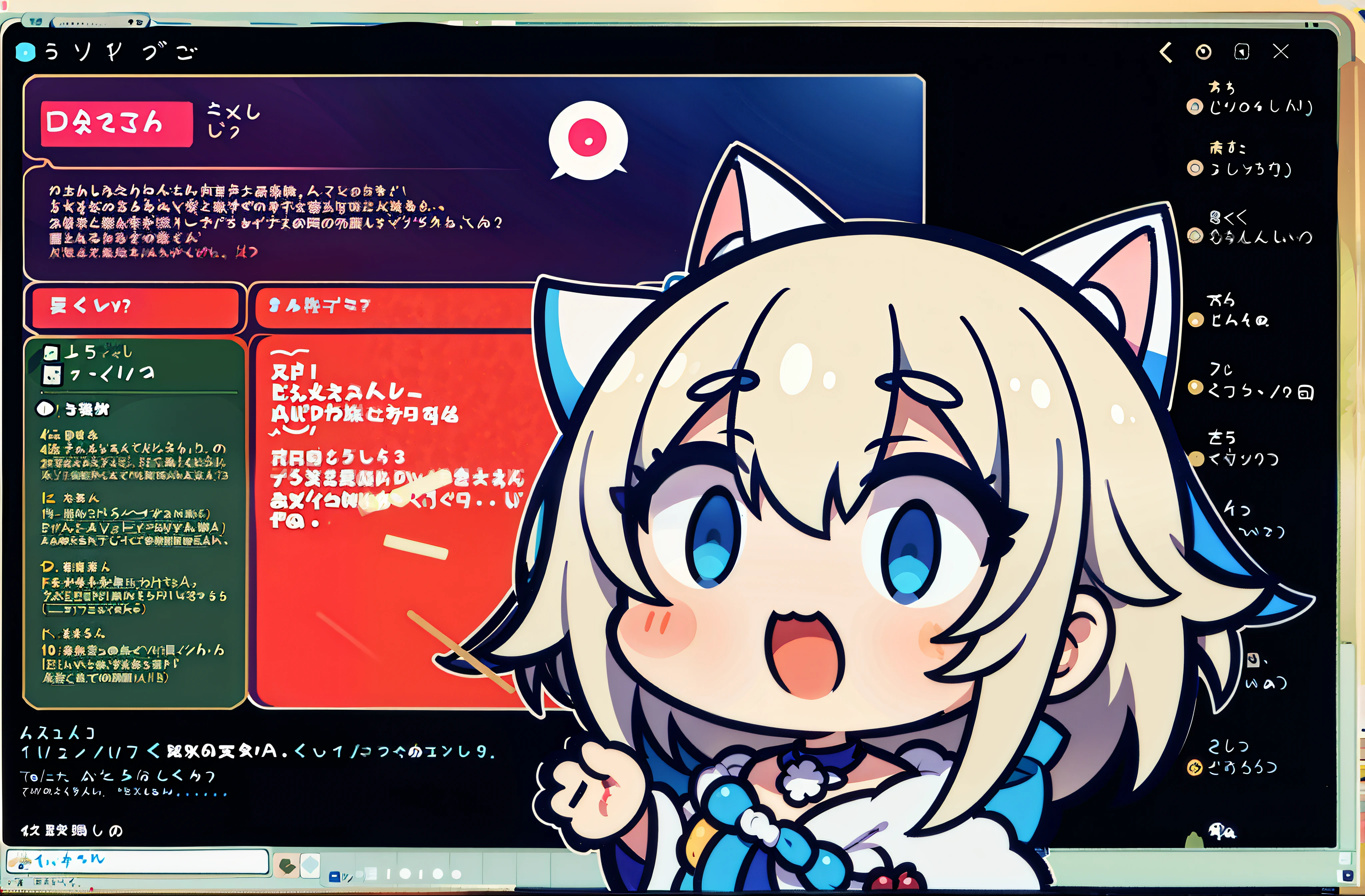 Chat software background，danmaku