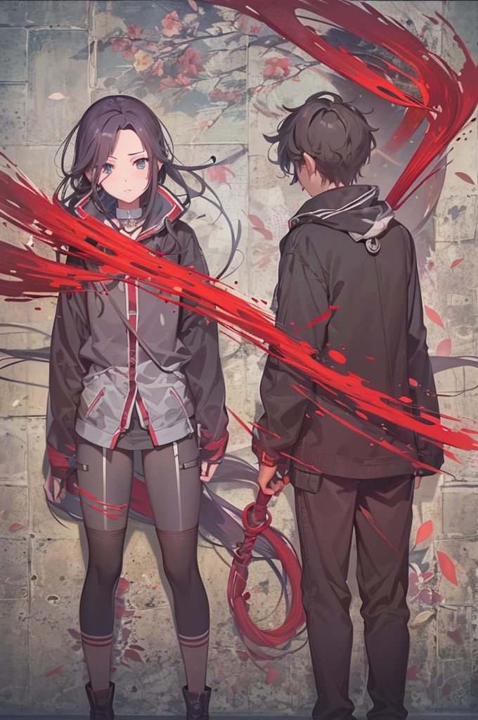 showing a red thread of fate in the world of your name