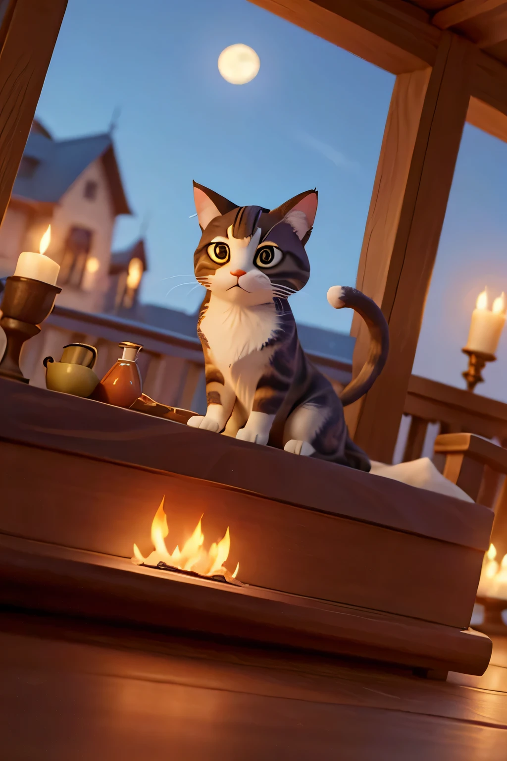 Description about cat: In a cozy nook, with a curious look,
A furry friend, like an open book.
Eyes that gleam, like the moonlit stream,
Whiskers dance in a moonbeam.
With a graceful stride, by the fireside,
Purring softly, nowhere to hide.
Velvet paws, retractable claws,
A master of stealth without a pause.
From rooftop to floor, an acrobat encore,
Whiskers twitch, wanting to explore.
With a mew so sweet, a symphony complete,
The enchanting language of a feline feat.
Tail held high, reaching for the sky,
Elegance wrapped in fur, oh my, oh my!
Napping in the sun, a nap well-spun,
A lazy day of warmth and fun.
So, here's to the cat, in a rhyming spat,
A friend, a muse, a charming diplomat.
In the world of pets, they're as good as it gets,
A whiskered companion, no regrets.