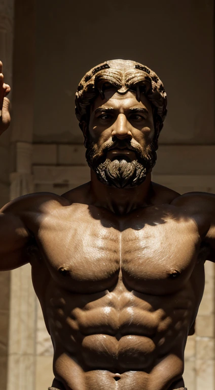 The prompt "Stoic Hercules in 8K" seeks to generate an AI-generated artwork that depicts a Greek statue showcasing stoicism, with the iconic features of a bearded and muscular figure resembling Hercules. The image should be in high resolution (8K) and set against a black background.

This prompt draws inspiration from the rich mythology and symbolism of ancient Greece, specifically referencing the notion of stoicism in Greek philosophy. The stoic Hercules represents the ideals of self-control, endurance, and resilience. The inclusion of a beard and strong muscles pays homage to the legendary demigod Hercules, known for his exceptional physical strength and bravery.

By combining these elements, this prompt aims to generate an artwork that symbolizes the embodiment of stoicism, strength, and determination within a classical artistic context. The high resolution and black background further emphasize the visual impact and focus on the subject.