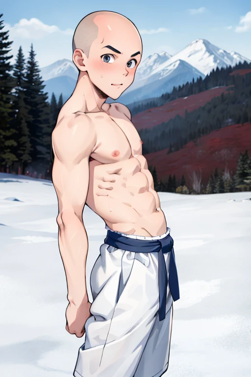 (masterpiece, best quality),1boy,(e boy,Kid's face),Robust and masculine, rugged,extreme light,extreme light,Colorful auroras,(Lewdness),infancy,sideface,Naked lying flat on snow,Lewd expression,Accentuated and detailed facial portrayals,Elaborate Eyes,,Young age,Short round face,Flat chin,Fine face in detail,Colored briefs,musculous,Short light pink hair,Sky blue eyes,opens his eyes wide,复杂,full bodyesbian,nakeness,Lewdness,Teal briefs,Pectoralis abdominal muscles,diamond,the night,vivd colour,(depth of fields:1.2),(abs),looking at viewert,Lie flat on the snow,spread their legs,Arms open,Full body appearance,Appeared completely naked