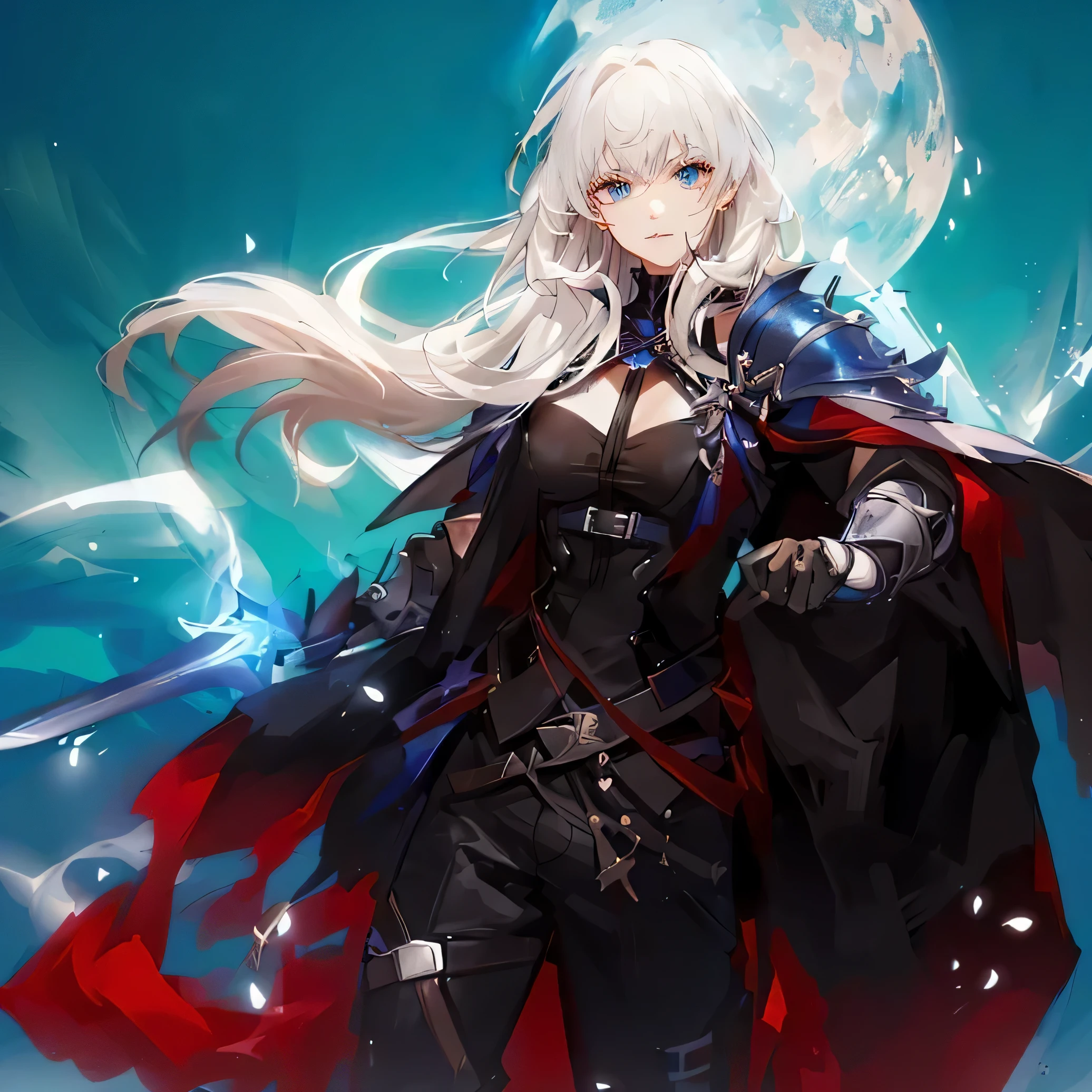 draw white hair