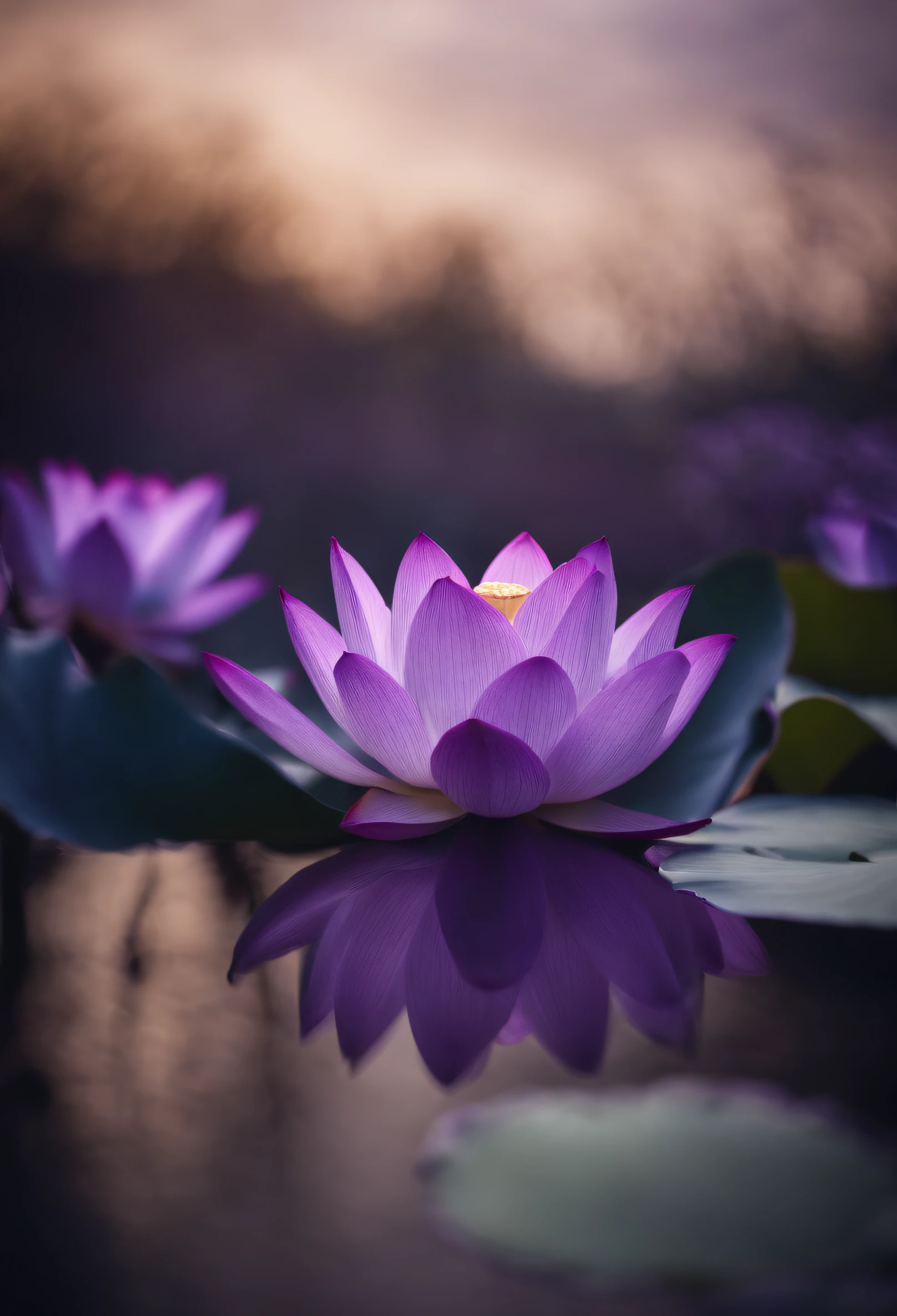 Purple lotus,ultraclear,High Picture Quality