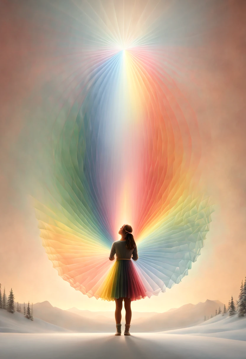 girl with Christmas gift, (by Gabriel Dawe:1.2), intricate, (masterpiece, Representative work, official art, Professional, unity 8k wallpaper:1.3)