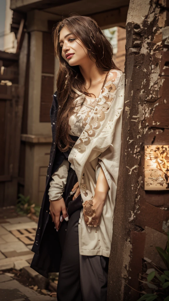 Change background cyberpu long hair beautiful girl realistic face