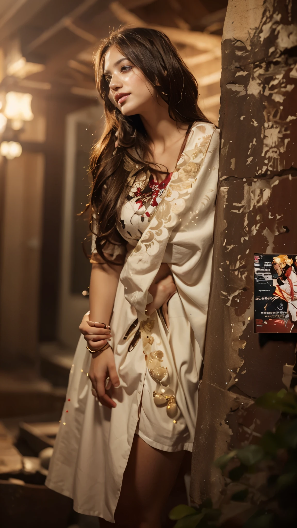 Change background cyberpu long hair beautiful girl realistic face