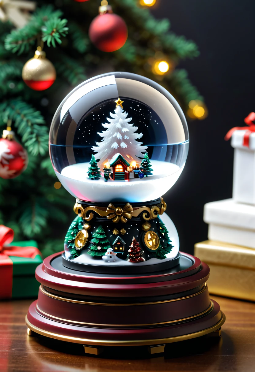Beautiful Christmas crystal ball as a Christmas gift,Built-in micro mecha