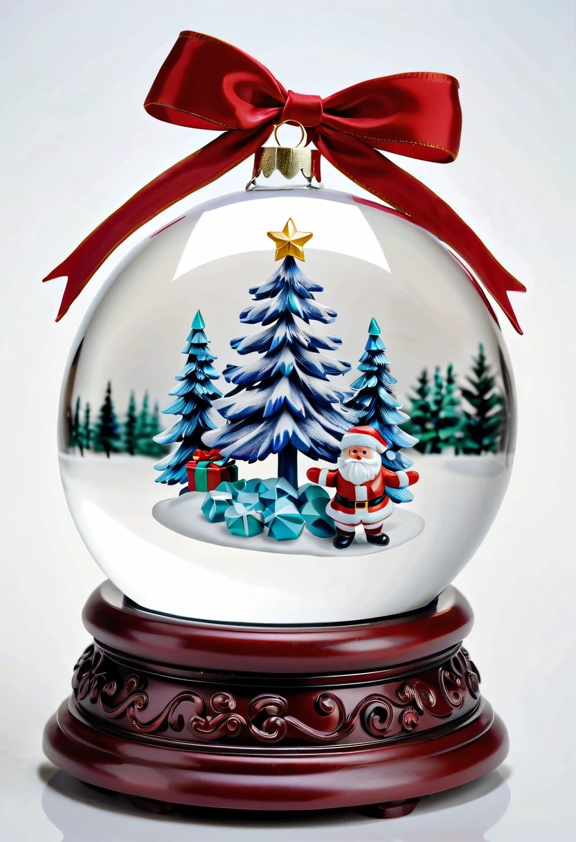 Beautiful Christmas crystal ball as a Christmas gift