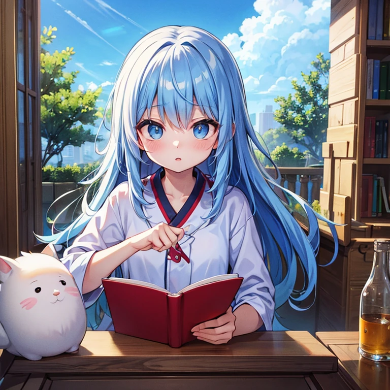 who is being manipulated by、Kyung-hsien、Image color: light blue