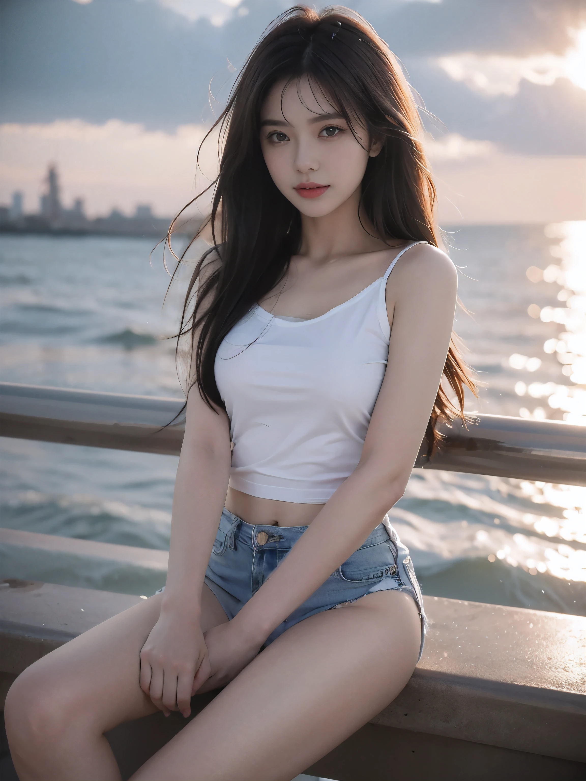 White femele&#39;S pajama top，femele&#39;short jeans pants