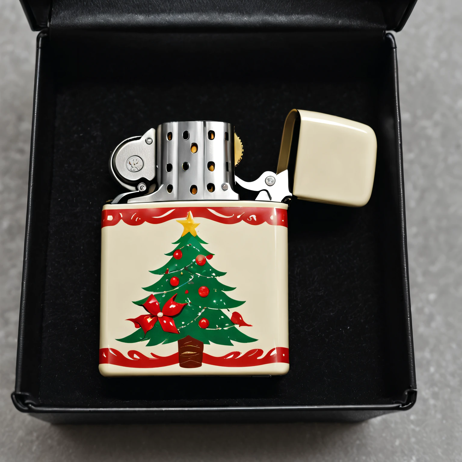 Christmas themed design lighter in gift box