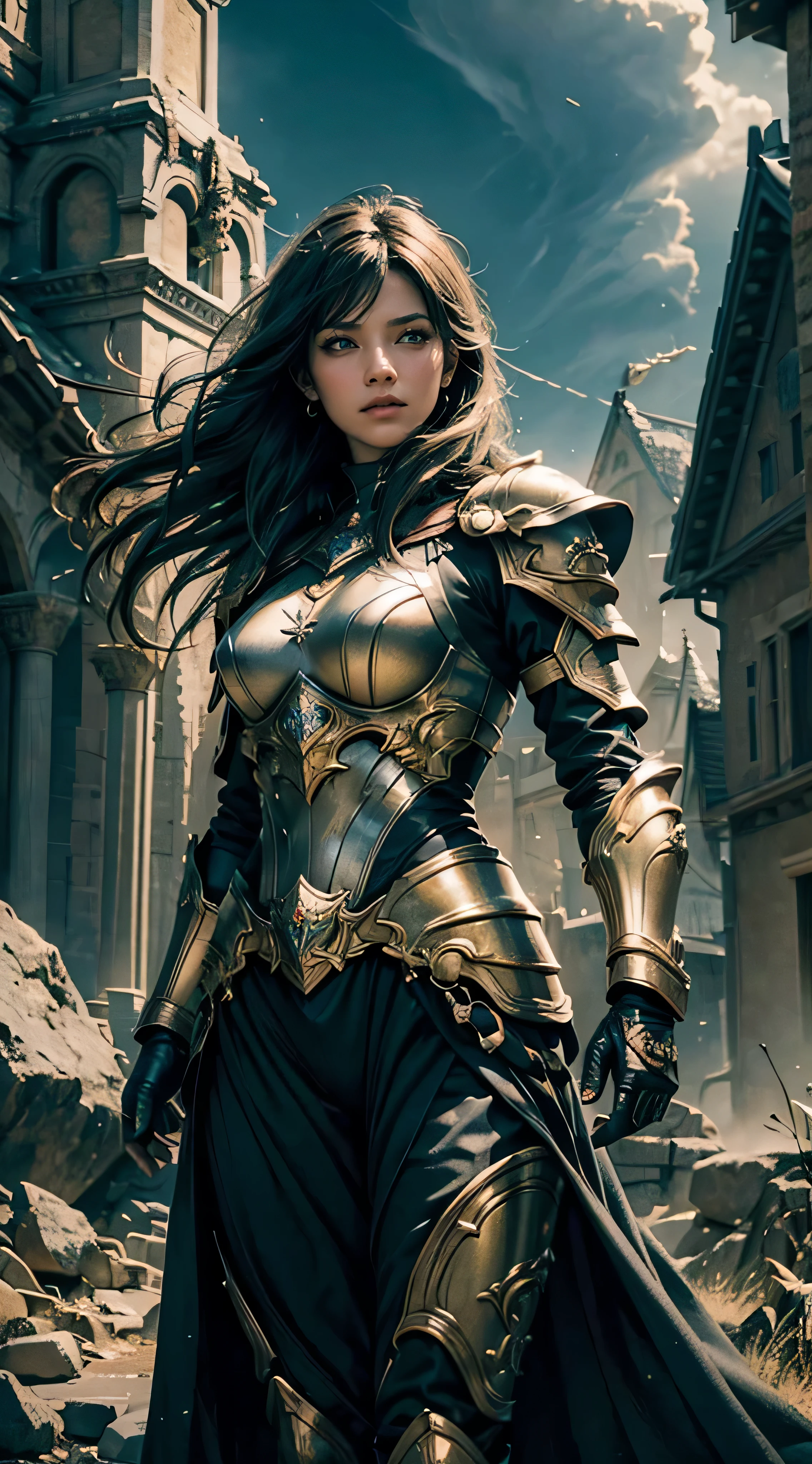 64K,ultra-detailliert, masterpiece, Best Quality, (Extremely detailed), Dynamic Angle, mysterious expression, Wind-effect, Fantasy background, Rim lighting, cinematic light, 超A high resolution, 8K UHD, Film grain, better shadows, tender, raw, light Particle, Detailed skin texture, detailed armor texture, Detailed face, Intricate details, ultra-detail inert, Bright, Strong, golden armor, (Holding hammer), Slashing, Smashing Actions, cauldrons, glowing yellow eyes, Long cape, Fantasy, (Realistic), Shoulder Armor, with an intricate, Convoluted, Perfect lightning, Look at viewers, Cinematic lighting, Flying in the sky, Flying, Holy Light, 64k detailed digital art, hyper realistic textures, natural textures, elegant, super detailed, Ultra high photo realistic, 35mm --aspect 1:1 --s 750 --v 5.2, 64k high quality detailed art, 3d render character art.