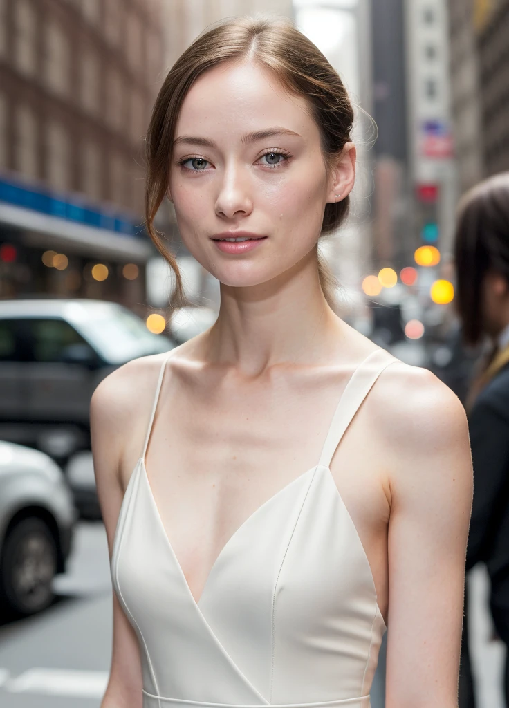 photo of sks woman, pale skin, working class in new york city, upper body, detailed skin, 20 megapixel, canon eos r3, detailed skin, detailed, detailed face,