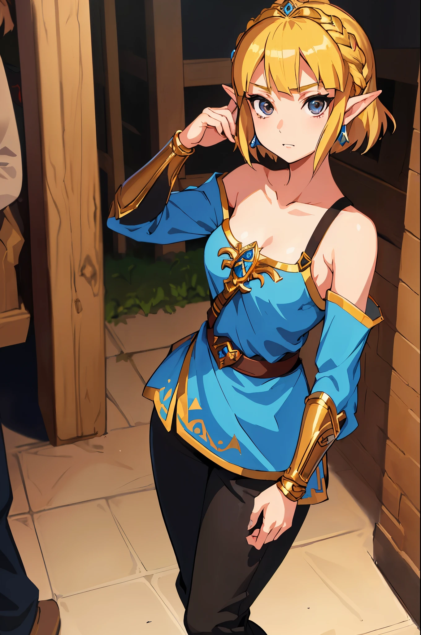 nsfw,
masterpiece, best quality, highly detailed,
Short bob,
zelda\(princess\),
pubic hair,
smile,
((1boy and 1girl, having sex)), girl_on_top, straddling,