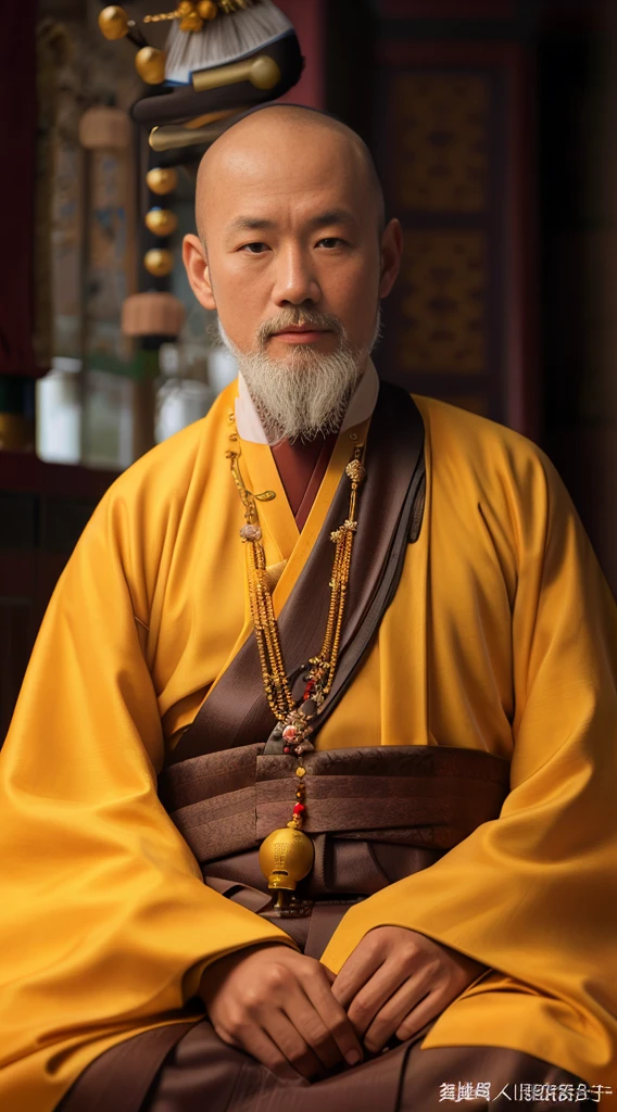 French-German man in robe sitting in room, Taoist, monk的肖像, Taoist, Taoist, inspired by Wu Daozi, Portrait shooting, 男monk全身照, monk, Inspired by Hu Zaobin, monk打坐, Monk's robes, Taoist temple and monks