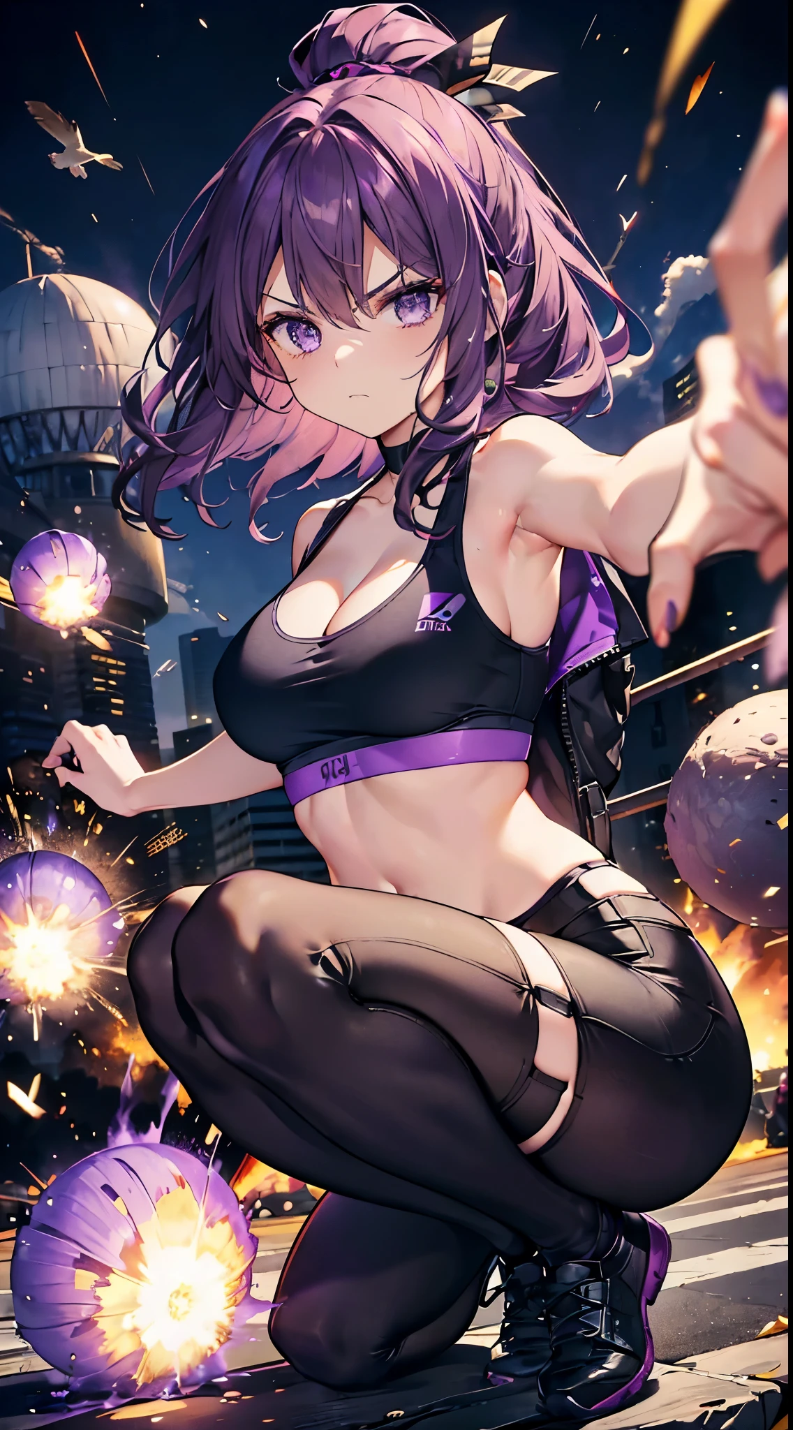 masterpiece,highest quality,Very detailed,One girl,alone,surprise,The pupils constrict,Scared,shout,
cryptic girl,Gradient Hair, Multicolored Hair, Long hair braided in two ponytails, Very long hair, Purple eyes, Mouth closed, metal armor, strap, Elbow hand pockets, whole body,yinji,1girl,solo, purple eyes, long hair, twin braids, purple hair, multicolored hair, elbow gloves, bangs, very long hair,bare shoulders, black skirt, grey hair, dress, smile, side cutout,covered navel, side cutout,
break
(((fall, Shorthand, perspective, Bottomless Pit))),Raise the hand,Dungeons,From above,Reaching out towards the viewer,A beautiful boy grabbing the outstretched hand of a criptic girl、The boy's hair color is white with blue inner color、Short Hair、Black cyberpunk outfit、Dutch Angle,Spread your legs,
