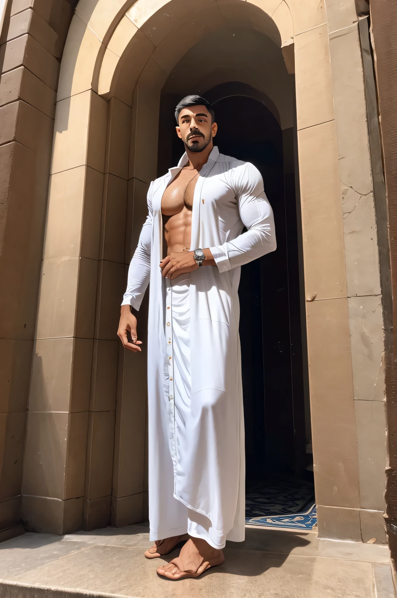 faaris azura, arabic, arab, thobe, keffiyeh, faaris azura, model