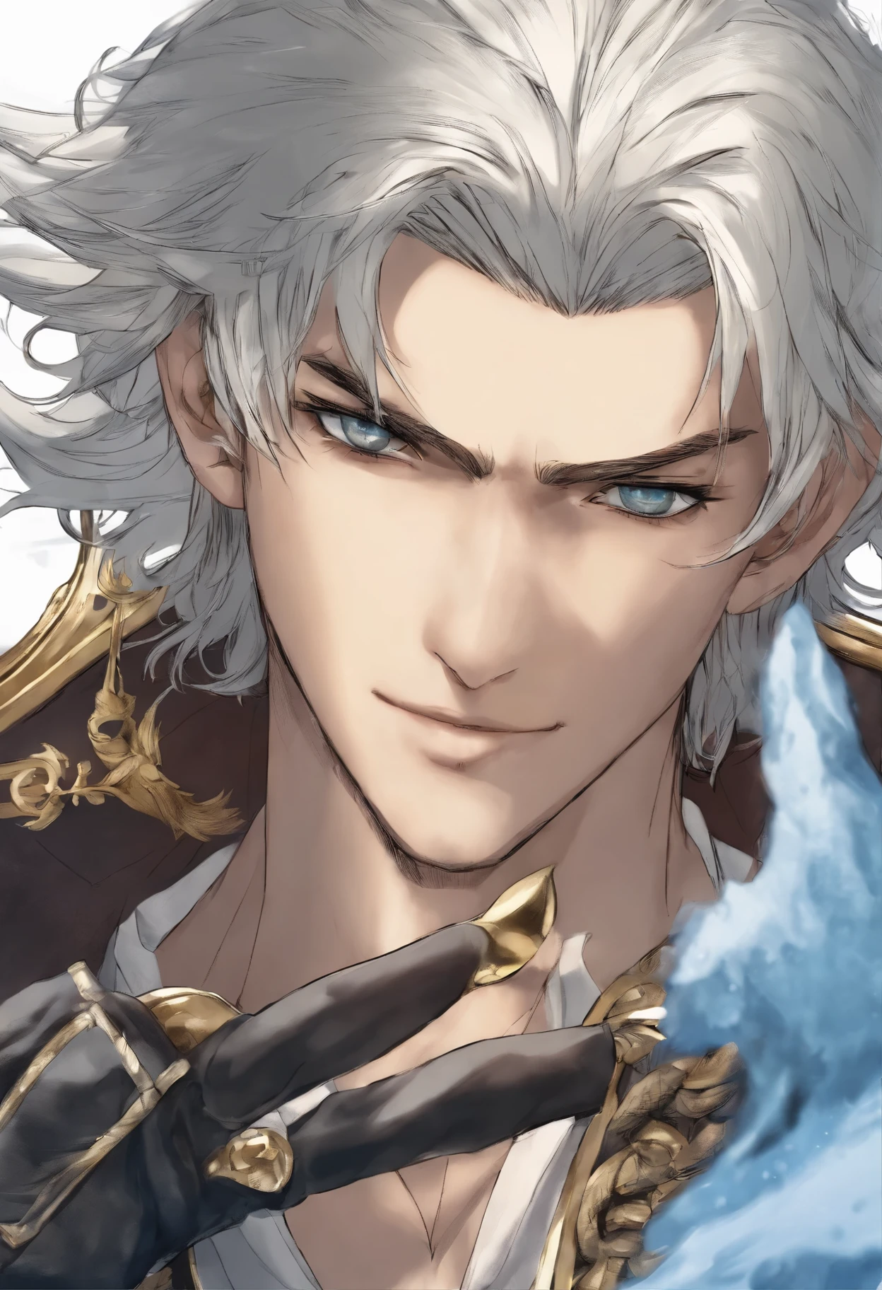 anatomically correctly drawn body, Anime character, style anime "frozen", Anime characterrozen ", Anime Character Face Type " frozen", style anime, Close-up of a person (a pirate) , King of a pirates, Masamune shiro, a pirate captain, key anime art, shigenori soejima illustration, based on Freezing, fantasy seinen manga, Freezing: First Chronicle (Freezing ファーストクロニクル), Freezing Pair Love Stories, Kwang-Hyun Kim, Okumura Masanobu, detailed key anime art, Masamune, shirow Masamune, a Swashbuckler-class pirate, a pirate, Portrait of a pirate