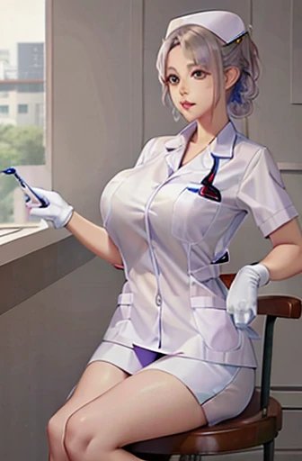 nurse uniform,hospital, latex nurse suit,nurses,busty,elbow gloves,labcoat,silverhair woman,azure eyes , gigantic boobs ,medical instruments,asian nurse,two nurses,speculum,examination room,oversize boobs, ,big ass ,strap on, lay on table ,legs spreaded,giving birth,gyno chair , dentist,Milf,