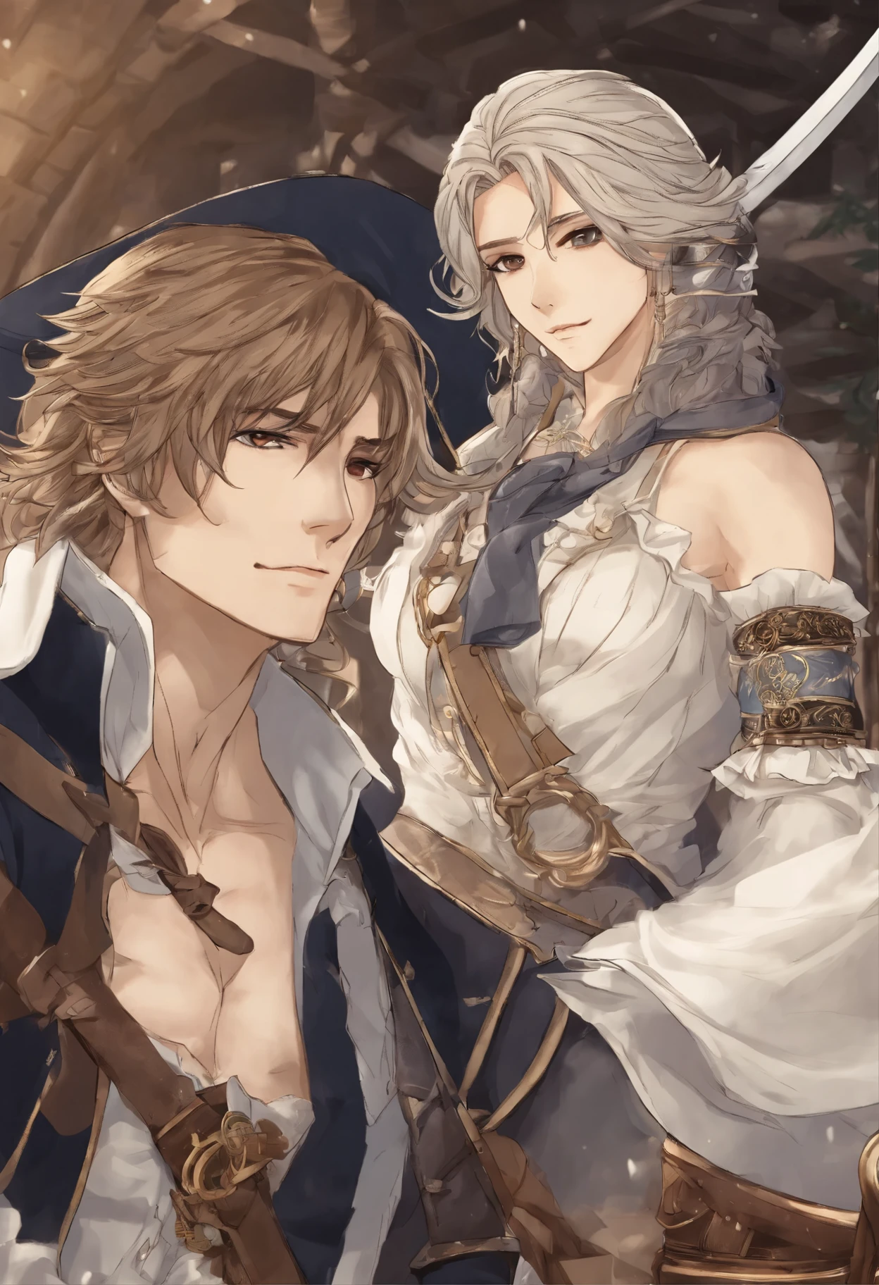 anatomically correctly drawn body, ,Anime character, style anime "frozen", Anime characterrozen ", Anime Character Face Type " frozen", style anime, Close-up of a person (a pirate) , King of a pirates, Masamune shiro, a pirate captain, key anime art, shigenori soejima illustration, based on Freezing, fantasy seinen manga, Freezing: First Chronicle (Freezing ファーストクロニクル), Freezing Pair Love Stories, Kwang-Hyun Kim, Okumura Masanobu, detailed key anime art, Masamune, shirow Masamune, a Swashbuckler-class pirate, a pirate, Portrait of a pirate