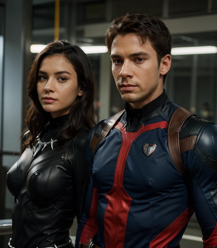Black Panther and Captain America