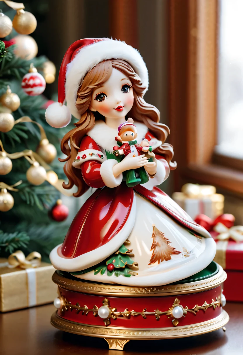 christmas，christmas girl ， christmas music box，