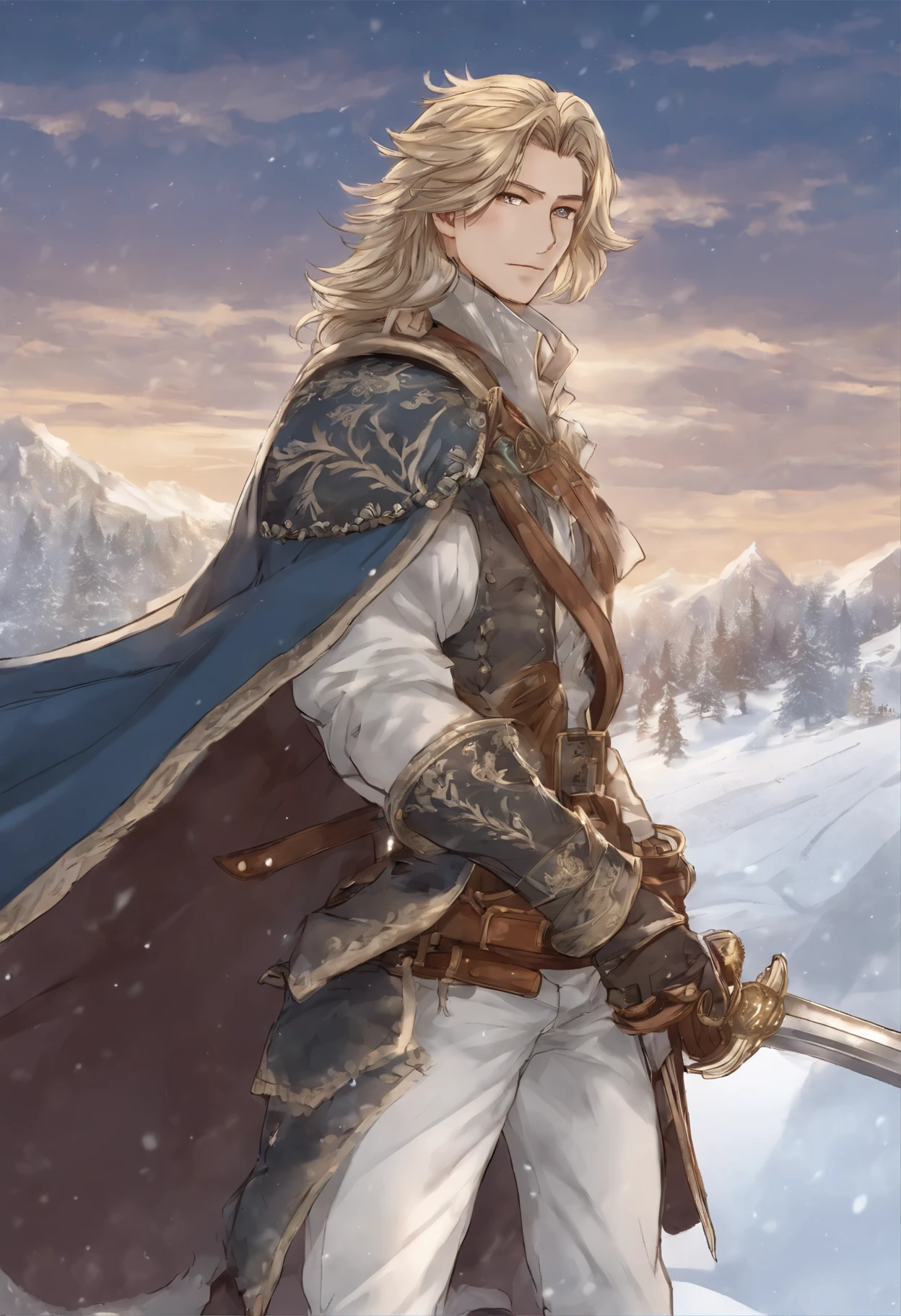 anatomically correctly drawn body, Anime character, style anime "frozen", Anime characterrozen ", Anime Character Face Type " frozen", style anime, Close-up of a person (a pirate) , King of a pirates, Masamune shiro, a pirate captain, key anime art, shigenori soejima illustration, based on Freezing, fantasy seinen manga, Freezing: First Chronicle (Freezing ファーストクロニクル), Freezing Pair Love Stories, Kwang-Hyun Kim, Okumura Masanobu, detailed key anime art, Masamune, shirow Masamune, a Swashbuckler-class pirate, a pirate, Portrait of a pirate, Close-up of a person, hold a sword in a snowy area, blood on sword, blood on the snow, casimir art, shigenori soejima illustration, boris valejo. octopath traveler, detailed anime character art, detailed key anime art, Granblue Fantasy, handsome guy in demon slayer art, Taisho Roman, crisp clear rpg portrait, Masamune Shiro, key anime art