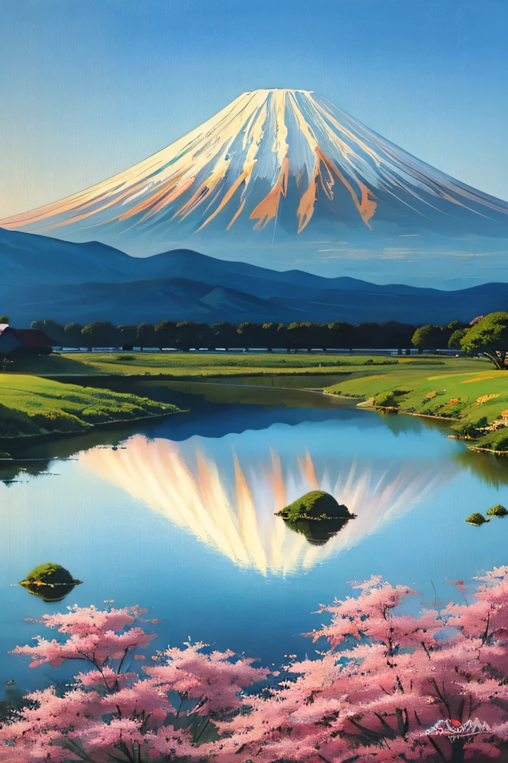 Yoshitaka Amano&#39;s painting style、Geofront、Mt fuji