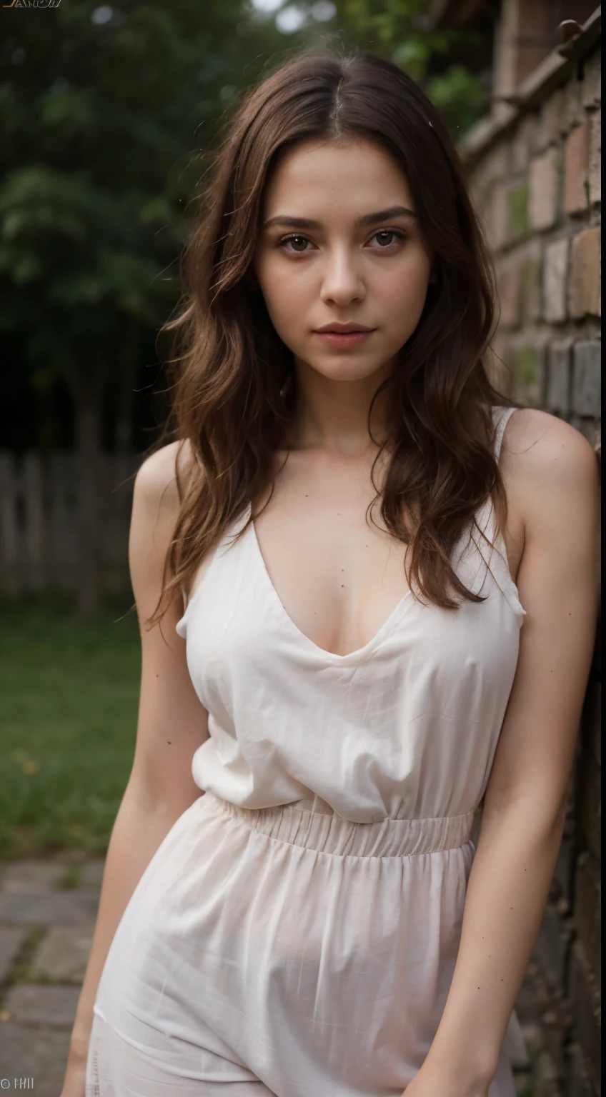 RAW, analog, Nikon Z 85mm,((best quality)), ((masterpiece)), ((realistic)),vintage image, 22-year-old Turkish woman with long, wavy chestnut hair and expressive hazel eyes, posing in a garden wearing pink dresreckles:0.6), intricate details, highly detailed, sharp focus, professional, 4k, god rays, hand model, stunning hazel eyes, petite, highres, detailed facial features, high detail, sharp focus, smooth, extremely detailed, photo_\(ultra\), photorealistic, realistic, post-processing, max detail, roughness, real life, ultra realistic, photorealism, 8k uhd, SEMHOUETTE light, Turkish face, flared pink dress