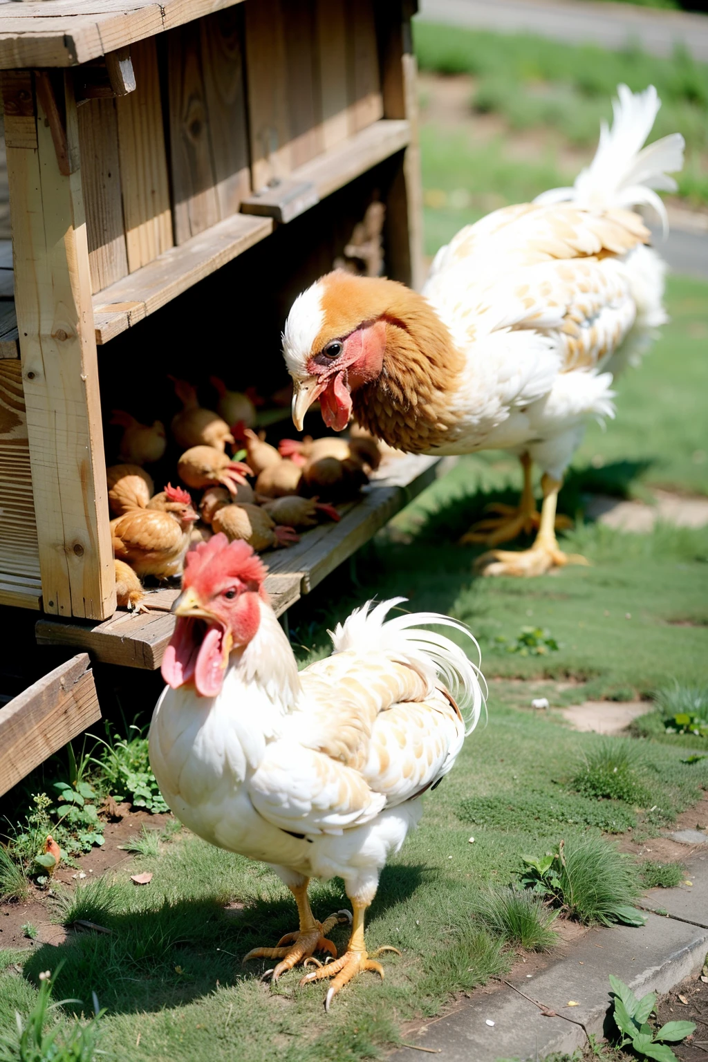 Mosquitoes vomit with chickens