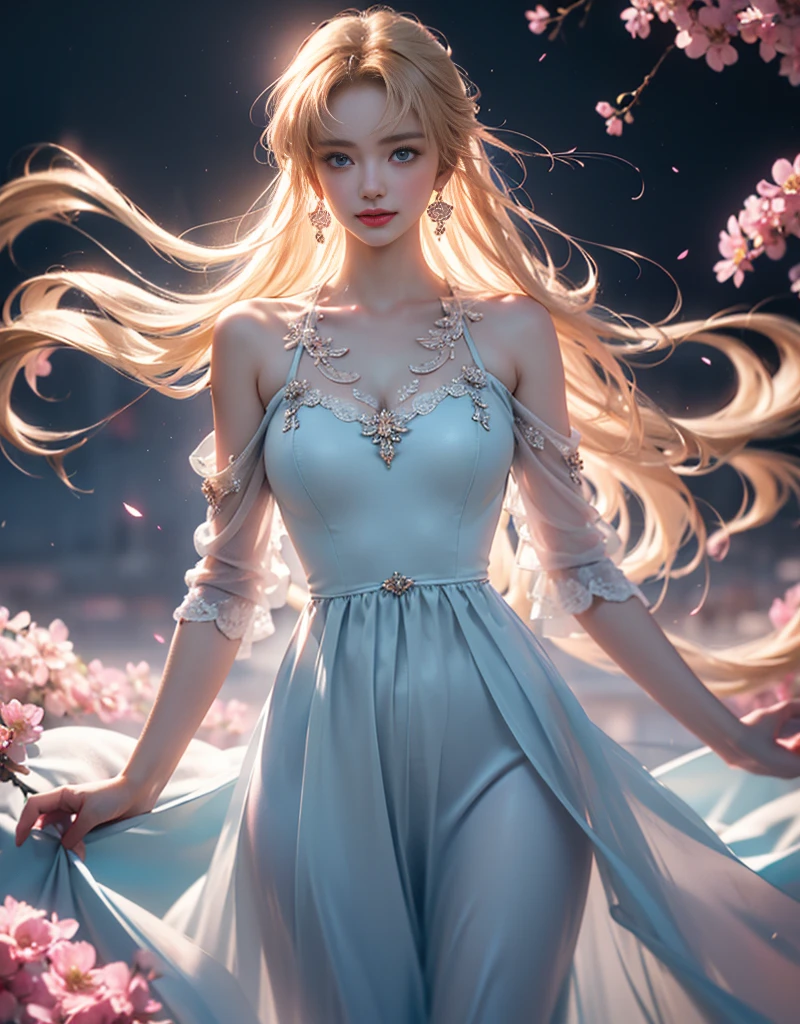 tmasterpiece,Highest image quality,super detailing,Best quality at best ,Extremely Delicately Beautiful, Very meticulous,Best quality at best, offcial art, extremely detaild的 CG unified 8k wallpapers, portrait photo of, The most beautiful look,blond hair blue eyes,Radiant skin and radiant eyes, pretty skin,(Detailed lighting:1.2), (Beautiful and detailed light:1.3), deep understanding, beautiful nude color, iintricate, digitial painting, smooth private parts, Focus sharp, The end of the world, Epic reality,looking at the camera in, (HighDynamicRange:1.4),facing at the camera, (pastel colour:1.4), Beautiful big breasts,The end of the world的, giving up, com cores neutras, natta, Screen space refraction, (Complicated details, ultra - detailed:1.3), art stations, Cinema lenses, vignet, the complex background, buliding,Enchanted smile,face flushed,the shy,detailed back ground,(Various colors of dream catcher earrings missing color,The color is black,white colors,in pink,purpleish color,red colour,blue colors,orange colors,green color,cyan colors,,),sexy and sultry,(Obscenity exposed,Camel toes,Combed neatly,),The sexiest look,Peach Milk Tea Smooth Velvet Versailles Dress,Ultrathin,semi transparent,