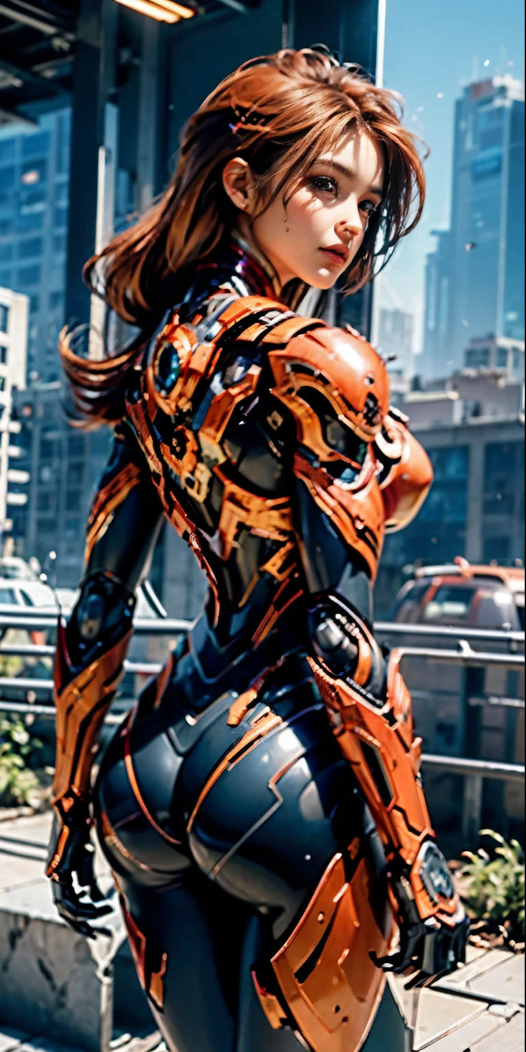 (1girl:1.3), solo,__body-parts__, official art, unity 8k wallpaper, ultra detailed, beautiful and aesthetic, beautiful, masterpiece, best quality, RAW, masterpiece, super fine photo,, best quality, super high Resolution, photorealistic, sunlight, full body portrait, stunningly beautiful,, dynamic pose, delicate face, vibrant eyes, (side view), she is wearing a futuristic Iron Man mech, red and gold, Highly detailed abandoned warehouse background, detailed face, detailed complex busy background, messy, gorgeous, milky, high detailed skin, realistic skin details, visible pores, sharp focus, volumetric fog, 8k uhd, dslr camera, High quality, film grain, fair skin, photorealism, lomography, sprawling metropolis in a futuristic dystopia, view from below, translucent