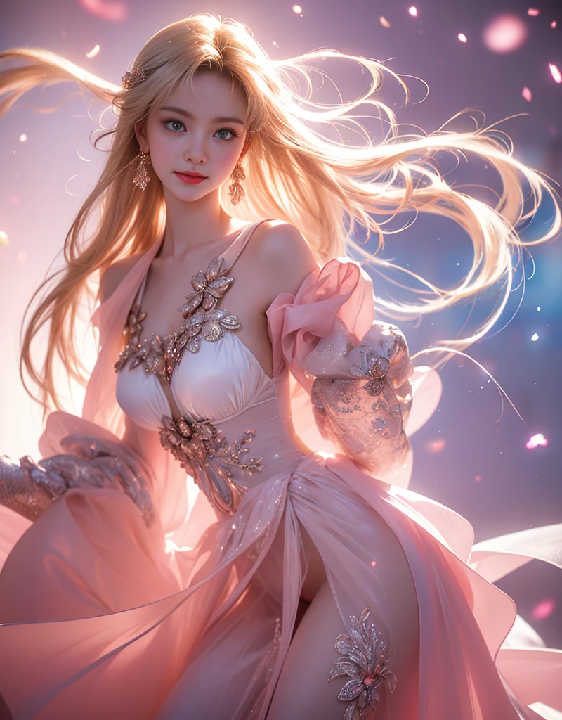 tmasterpiece,Highest image quality,super detailing,Best quality ,Extremely Delicately Beautiful, Very meticulous,Best quality, offcial art, extremely detaild的 CG unified 8k wallpapers, portrait photo of an, The most beautiful look,blond hair blue eyes,Radiant skin and radiant eyes, pretty skin,(Detailed lighting:1.2), (Beautiful and detailed light:1.3), deep understanding, beautiful nude color, iintricate, digitial painting, smooth private parts, Focus sharp, The end of the world, Epic reality, (HighDynamicRange:1.4),(pastel colour:1.4), Beautiful big breasts,The end of the world的, giving up, com cores neutras, natta, Screen space refraction, (Complicated details, ultra - detailed:1.3), art stations, Cinema lenses, vignet, the complex background, buliding,Enchanted smile,face flushed,the shy,detailed back ground,(Dream catcher earrings in various colorlack in color,white colors,in pink,purpleish color,red colour,blue colors,orange colors,green color,cyan colors,),sexy and sultry,(The kinky is exposed,Camel toes,Combed through the dark and thick hair,),The sexiest look,Peach Milk Tea Smooth Velvet Versailles Dress,semi transparent,Ultrathin,Correct bodies,Hollow-out on,Lace,