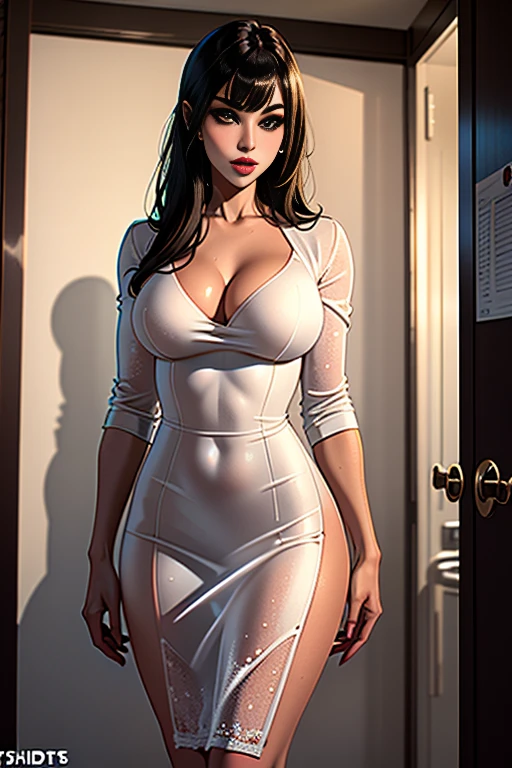 Nahaufnahme einer jungen ((Frau, Sasha Grey)), gekleidet in ein schwarz-goldenes, Dress splashed with liquid, handsome face, Detaillierte Augen, sweet Lips, Schweben im Weltraum und Planeten im Hintergrund, liquid, nass, triefend, cireux, glatt, Realistisch, Oktan-Rendering,(((perfekt_hands, perfekt_doigts)))