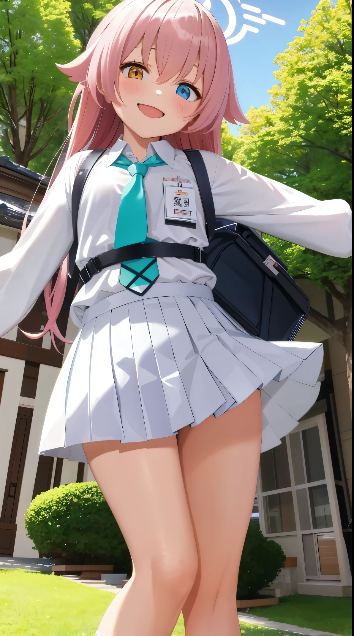 masterpiece,best quality,highres,ultra-detailed,aamio,black eyes,long hair,hime cut,blunt bangs,sakuragaoka high school uniform,school uniform,(blue jacket:1.4),long sleeves,collared shirt,white shirt,neck ribbon,grey skirt,socks,black socks,brown footwear,outdoors,cherry blossoms,standing,smile,cowboy shot,waving,nakano nino,smiling at you,"(optimum,wedding gown,holding flower bouquet,one-girl,chies)tmasterpiece，high qulity，A high resolution，New World No. 1，inoue takina，wedding gown，Bridal veil，whitegloves，Cowboy close-up，standing on your feet，ssmile"anime girl with pink hair and green skirt posing in front of a city, seductive anime girl, a hyperrealistic , hyperrealistic , [ 4 k digital art ]!!, touching her clothes, smooth anime cg art, the anime girl is crouching, clean detailed anime art, small curvy , cherry blossoms in the background, extremely detailed CG unity 8k wallpaper, best quality, ultra-detailed, masterpiece, realistic, photo realistic, extremely detailed cute girl, ars old, (((skirt lift by myself))), (lifted by self), panties , panties focus, blush, parted lips, looking at viewer , half body shot , (crowd), (crowded city) , wavy hair, ultra-detailliert、​masterpiece、top-quality、超A high resolution、8K high image quality、Photogenic clarity、A detailed eye、gradients、perfect anatomy body proportions ,hard disk、nffsw , Nikon Z9 80mm Lens , masutepiece、Model Standing、(((Minuscule panties、Small micro panties、Pubic hair can be seen through the lace of the panties)))、(((Panties are lace pale pink panties.)))、(((Dark blue school uniform、White blouses、Cute white white short sleeve blouse with ribbon、short loose socks、dark brown loafers)))、(((See all panties)))、(((The skirt is definitely worn)))、(((Lift skirt hem)))、Sit in a triangle with your thighs slightly inward、panties focus、too bright natural light、Sunshine、Detailed lace panty pattern、Plain white panties、(((Lifting skirt while standing to show off panties to camera)))、(((Beaut