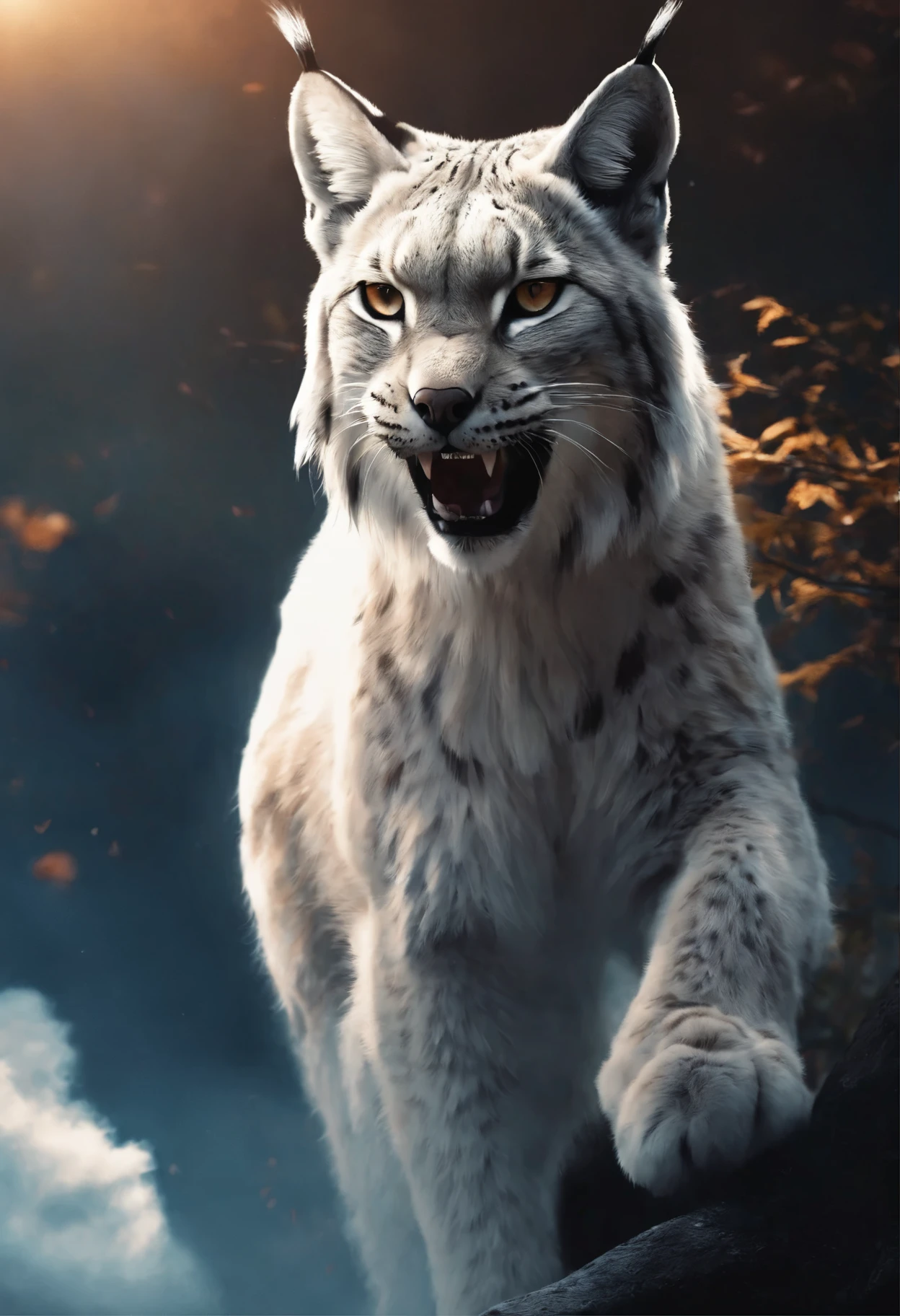 Growling Lynx, Dark story, the anime, Cloud, soft cloud, wild lynx,