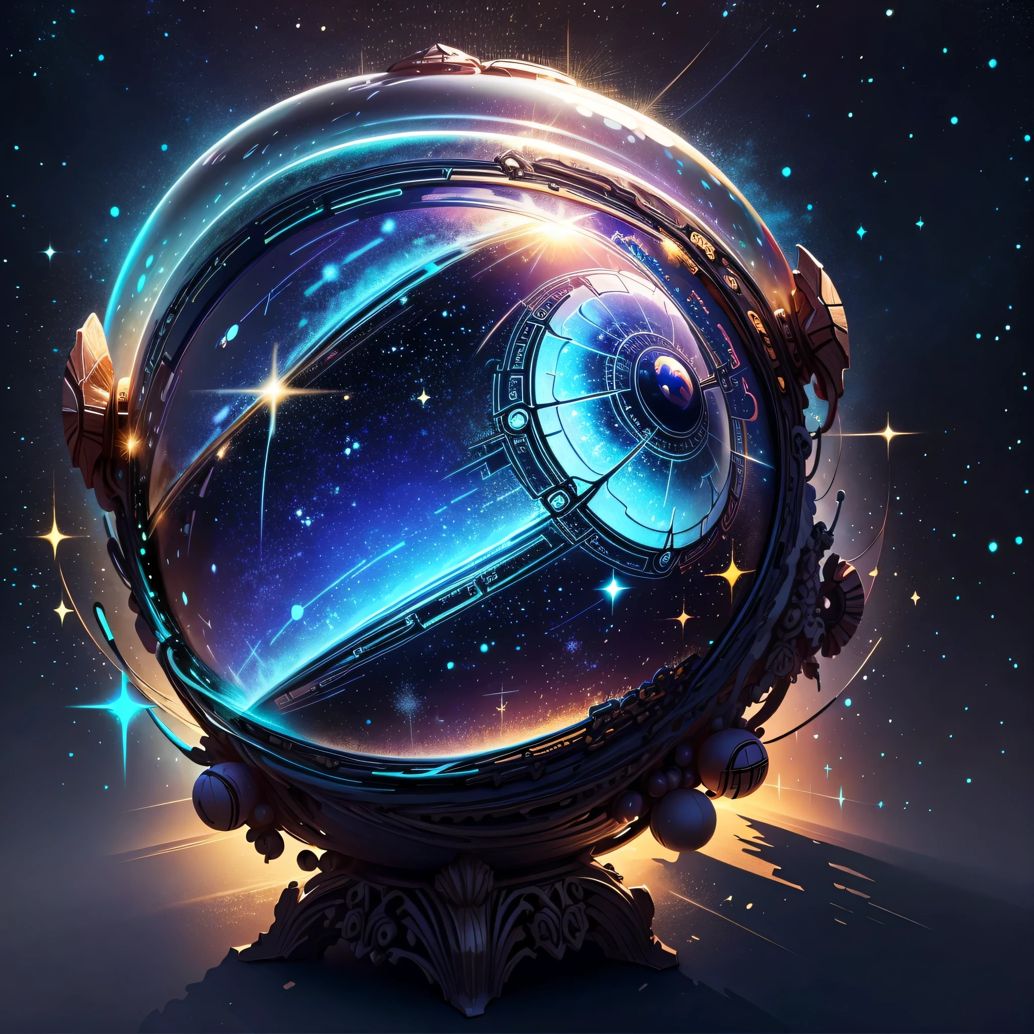 uma cor,starry sky sphere,Marbles,Colouring,Magic