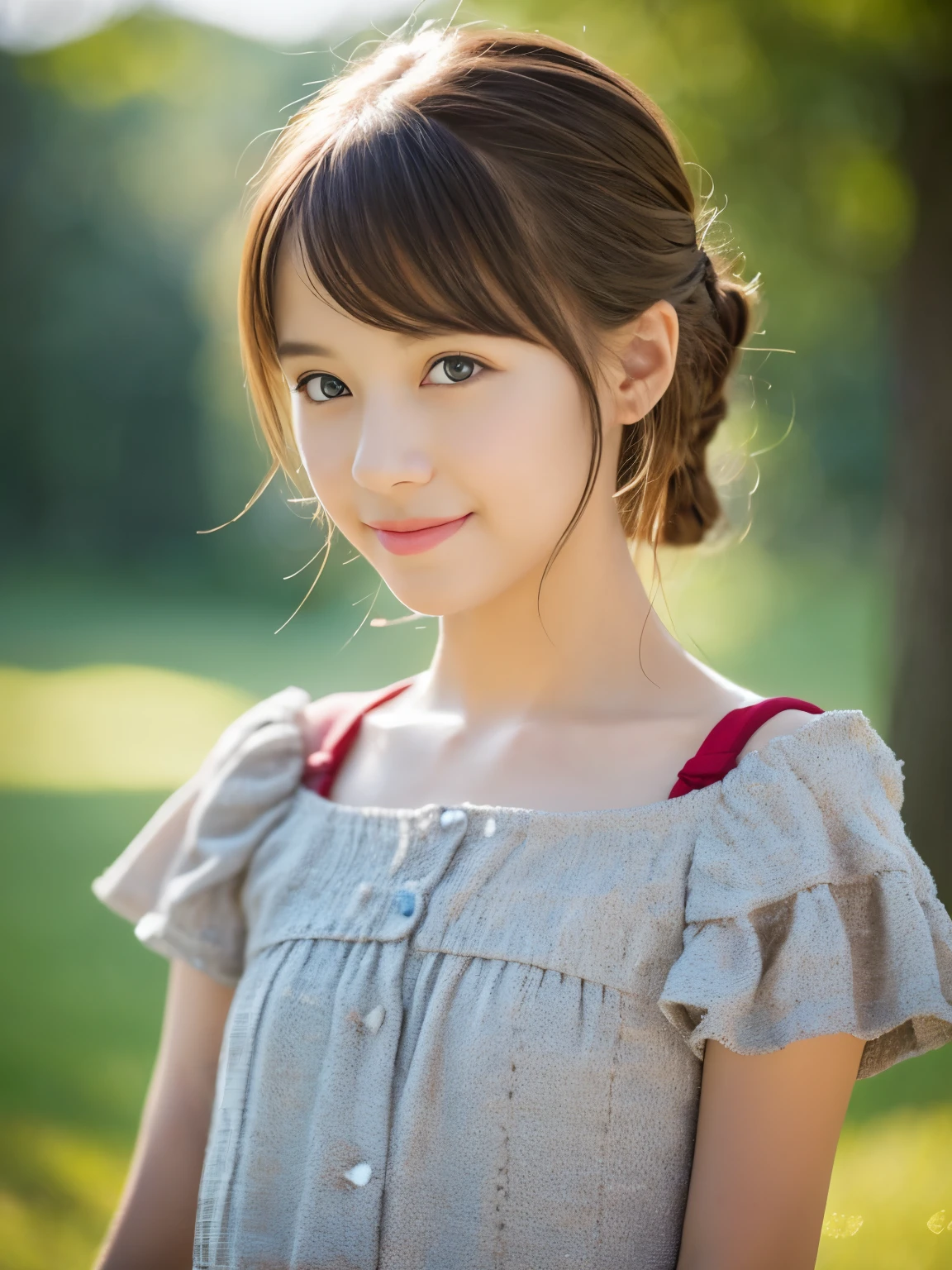 German、a beauty girl、cute little