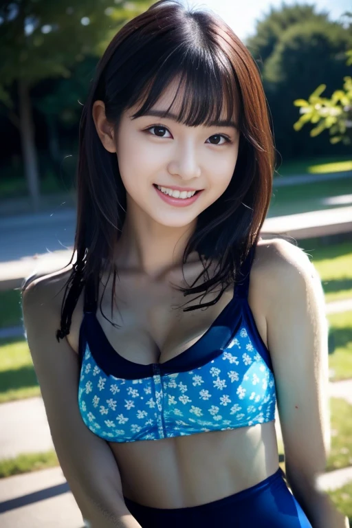 (highest quality, very cute girl), thin and thin eyebrows, 　pink_red bikini , (amazingly beautiful breasts) small breasts,　gravure, looking at the viewer, 16 years old one japanese girl,　 beautiful straight bob hair,　flowing bangs,　small head, , sharp focus, fine skin, eyes and face,　The background is beautiful and wide.. luxurious and beautiful 　,　(Sexual Tutor:1.3), shy smiling, standing straight, nsfw,