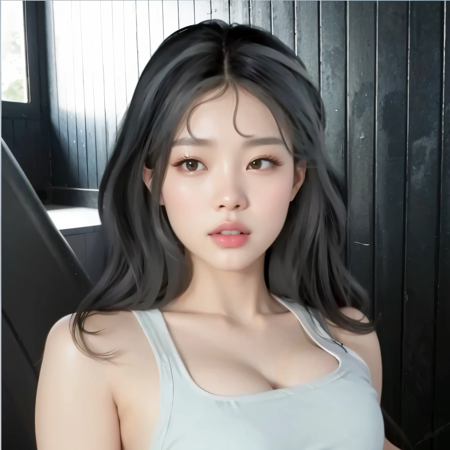 um close up de uma mulher com cabelos compridos usando uma regata, jennie blackpink, Mulher sul-coreana bonita, linda mulher coreana jovem, mulher coreana jovem bonita, Heonhwa Choe, Parque Ji-min, atriz da Coreia, Lee Ji-eun, Lee Ji - Eun, Shin min jeong, Jaeyeon Nam, menina coreana, TaeJune Kim