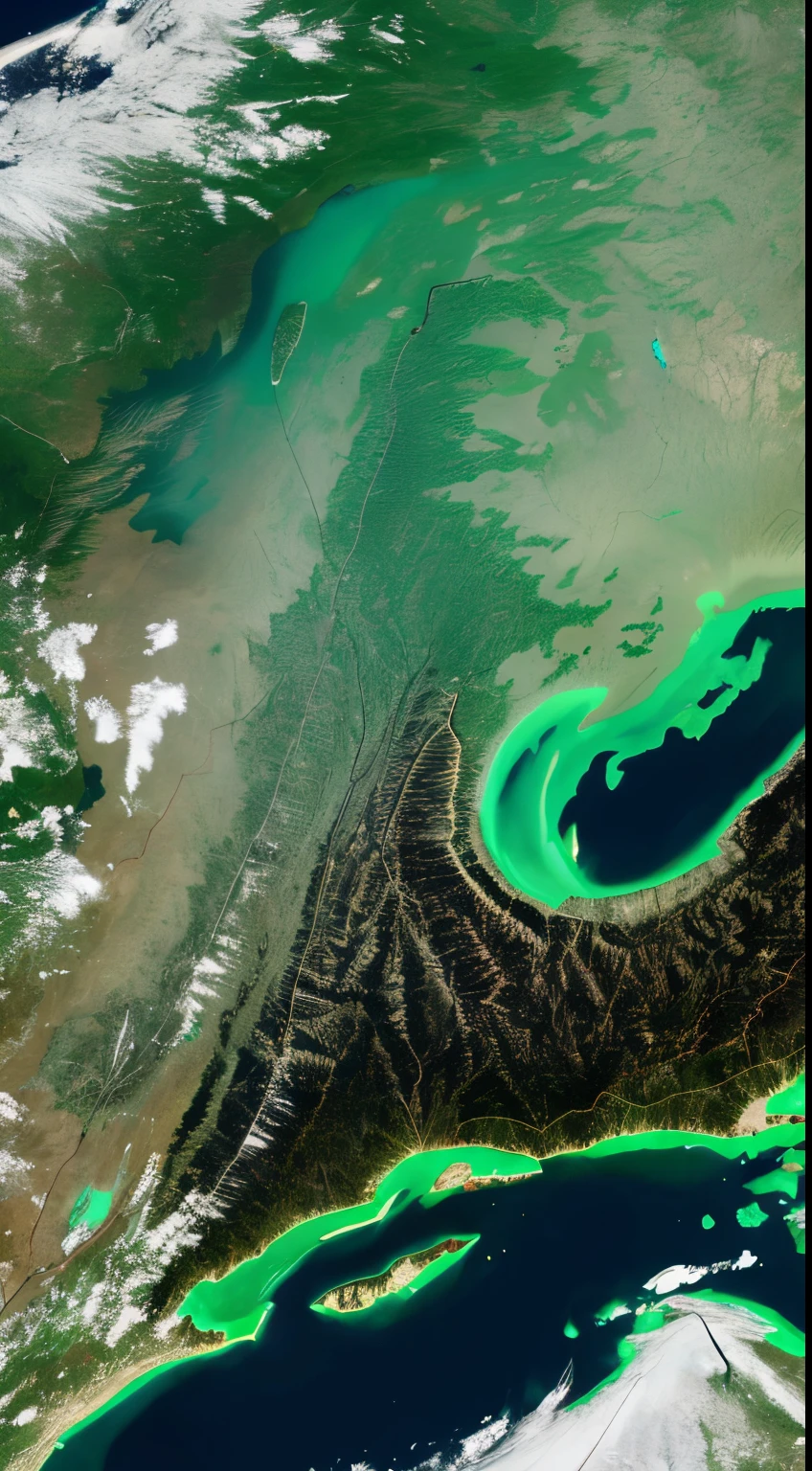 Dark dragon of geographical data in the style of detailed hyperrealism photography